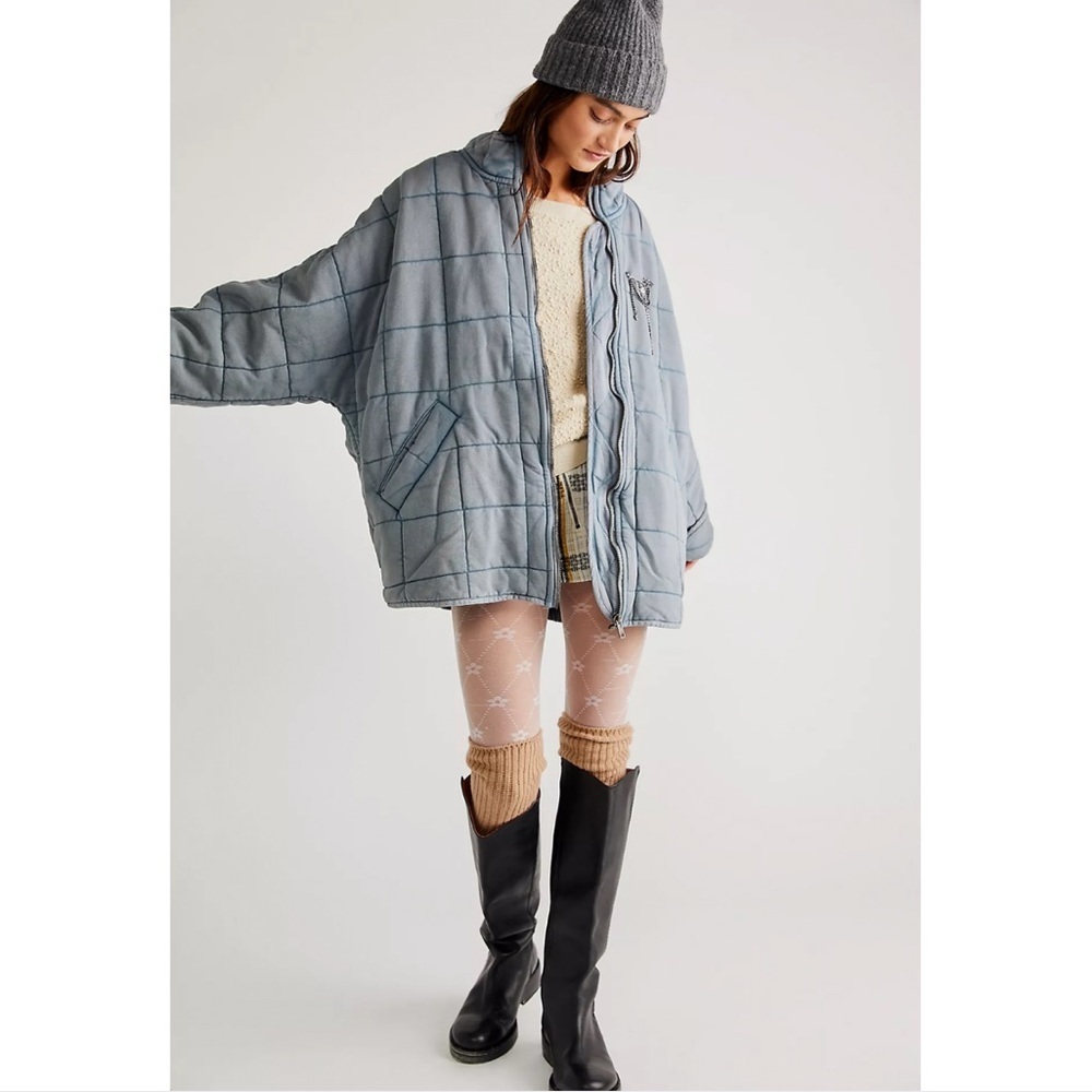 Free People Dolman Quilted Knit Jacket